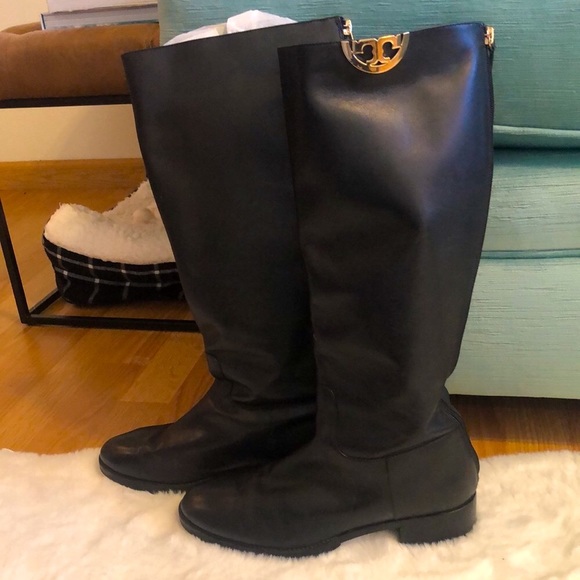 Tory Burch leather riding boots. Excellent condition - Picture 2 of 9